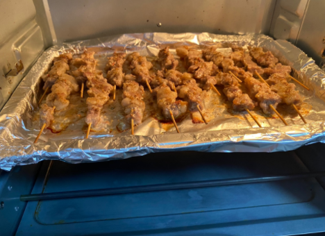 电烤箱烤羊肉串,怎么烤羊肉串