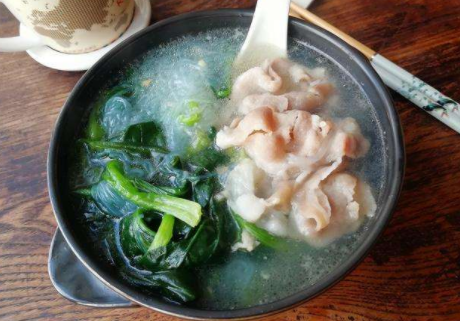 羊肉菠菜粉丝汤