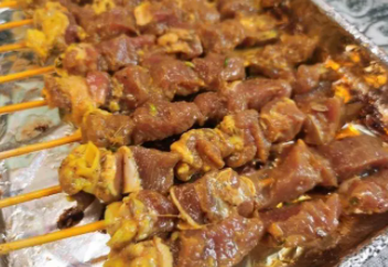 羊肉烧烤腌制
